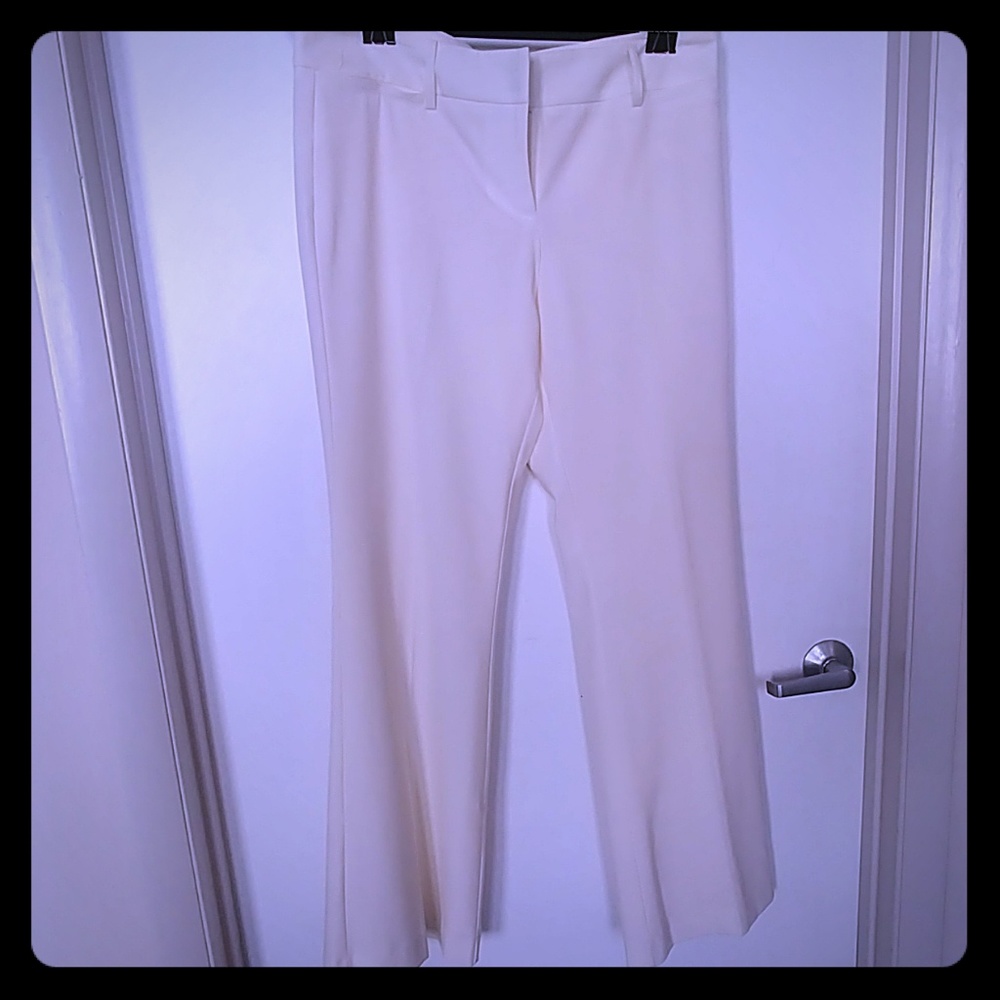 NY&Co fully lined cream trousers